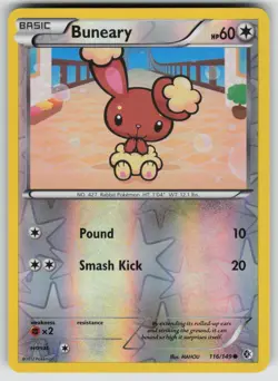 Buneary 116/149 Common Boundaries Crossed Pokemon Reverse Holo Near Mint - Image 1