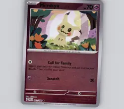 Mimikyu 042/094 Reverse Holo C Phantasmal Flames NM Pokemon - Image 1