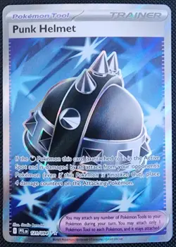 Punk Helmet 121/094 Full Art Ultra Rare Holo Pokemon Phantasmal Flames NM - Image 1