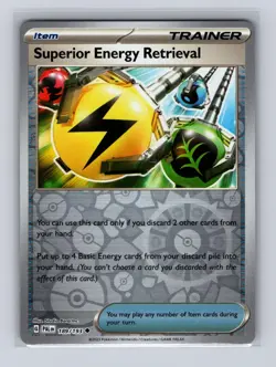 Superior Energy Retrieval 189/193 Paldea Evolved Pokemon Reverse Holo NM/M - Image 1