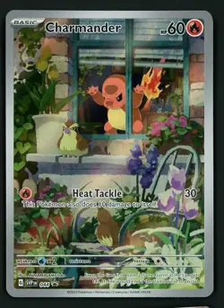 Charmander NM 044 - Holo SVP ETB Full Art Promo - Pokemon Obsidian Flames - Image 1