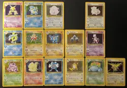 Pokemon Base Set 1-16 Holos (Missing #4) - Image 1