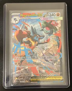 Mega Lucario EX 179/132 Secret Rare Full Art Holo Evolutions 340 HP English - Image 1
