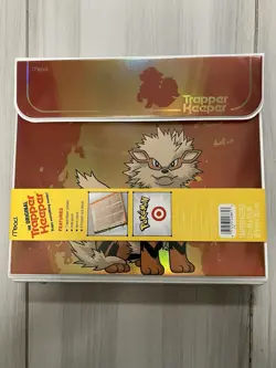 New Target x Pokemon Trapper Keeper 2" Binder Portfolios Holographic Arcanine - Image 1