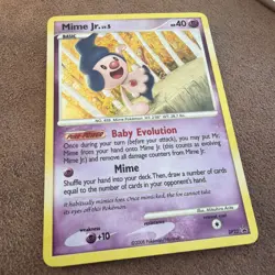Pokemon TCG Mime Jr. DP22 Black Star Promo Holo LP - Image 1