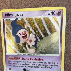 Pokemon TCG Mime Jr. DP22 Black Star Promo Holo LP - Image 2