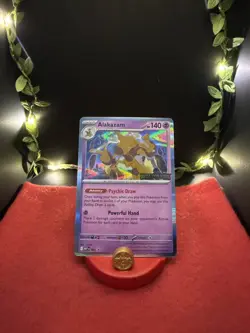 Alakazam Pokemon TCG Mega Evolution Pre Release Stamped MEP 003 - Image 1