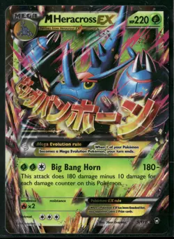 2014 Pokemon XY Furious Fists M Heracross EX 5/111 Ultra Rare - Image 1