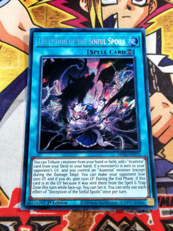 Deception of the Sinful Spoils mp25-en113 (NEW) Prismatic-Secret Rare Yu-Gi-Oh! - Image 1