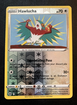 Hawlucha 127/172 - Pokemon - Reverse Holo - Brilliant Stars - Common - NM - Image 1