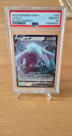 Lugia V 138/195 PSA 10 - SWSH Silver Tempest Pokemon TCG Gem Mint Graded - Image 1