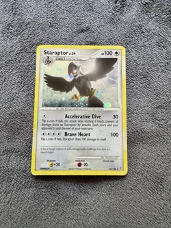 2007 Pokemon DIAMOND & PEARL STARAPTOR HOLO 16/130 RARE! HP - Image 1