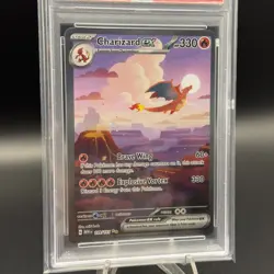 2023 POKEMON MEW EN-151 #199 CHARIZARD ex PSA 7 - Image 3
