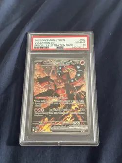 Pokemon TCG Volcanion ex PSA 10 SIR Holo Sv09 Journey Together 182/159 - Image 1