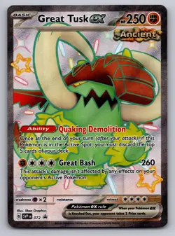 Great Tusk ex 072 Holo Promo Scarlet & Violet Promo Pokemon Holo - Image 1