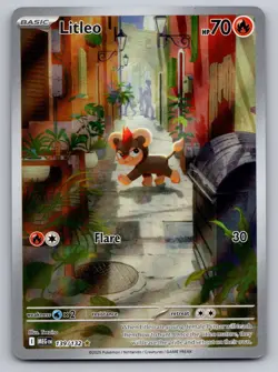 Litleo 139/132 Illustration Rare Mega Evolution Near Mint - Image 1