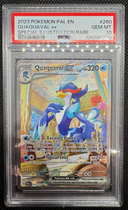 PSA 10 Pokemon Quaquaval ex 260/193 SV02 Paldea Evolved SIR Holo 2023 - Image 2
