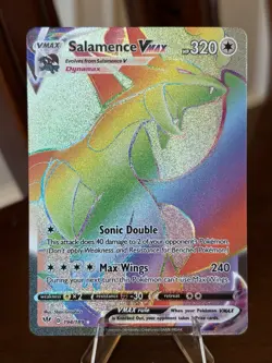 Pokemon TCG Salamence VMAX 194/189 Rainbow Rare Darkness Ablaze NM - Image 1