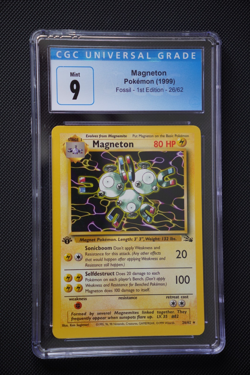 1st Edition Magneton Fossil - (26/62) GEM MINT 1999 Pokemon English CGC 9 - Image 1