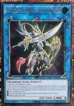 Yu-Gi-Oh! Ultimate Rare - BLACK LUSTER SOLDER SOLDIER OF CHAOS - OP17-EN003 - NM - Image 1