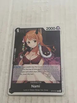 One Piece The Time Of Battle Nami OP16-091 R English QTY - Image 1