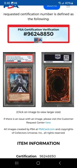 2023 Yu-Gi-Oh! RA01-EN011 Ghost Belle & The Haunted Mansion QCR PSA 9 *POP 14* - Image 3