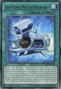 Yugioh Super Quantal Mech Ship Magnacarrier WIRA-EN038 Rare 1st Edition NM - Image 1