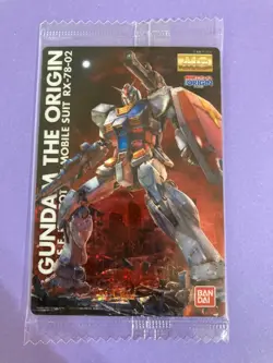 RX-78-02 GUNDAM THE ORIGIN GUNDAM Wafer Card BANDAI Very Rare Japanese - Image 2