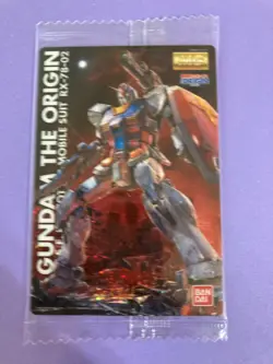 RX-78-02 GUNDAM THE ORIGIN GUNDAM Wafer Card BANDAI Very Rare Japanese - Image 3