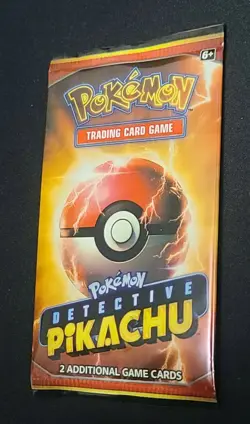 Detective Pikachu Pokemon Promo 2 Card Booster Pack New Sealed - Image 2