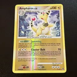 Pokemon TCG Ampharos 1/132 Secret Wonders Reverse Holo Card LP Condition - Image 1