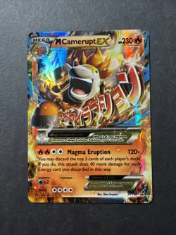 Mega Camerupt EX XY198 Promo Card Near Mint Condition - Image 1