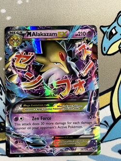 M Alakazam EX 26/124 Fates Collide Holo Pokemon Card NM - Image 1