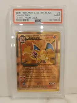 Pokemon TCG Charizard Metal Card Celebrations 25th UPC Psa 9 - Image 1