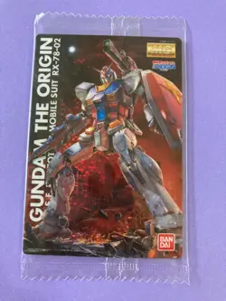 RX-78-02 GUNDAM THE ORIGIN GUNDAM Wafer Card BANDAI Very Rare Japanese - Image 1