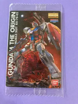 RX-78-02 GUNDAM THE ORIGIN GUNDAM Wafer Card BANDAI Very Rare Japanese - Image 3