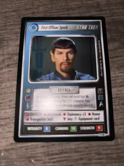 Star Trek Mirror Mirror First Officer Spock CCG 74 UR Ultra Rare Card - Image 1