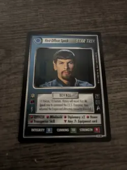 Star Trek Mirror Mirror First Officer Spock CCG 74 UR Ultra Rare Card - Image 2