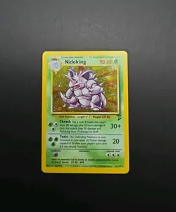 Pokemon TCG Nidoking Base Set 2 Holo Unlimited Rare Card 11/130 LP/MP Condition - Image 1