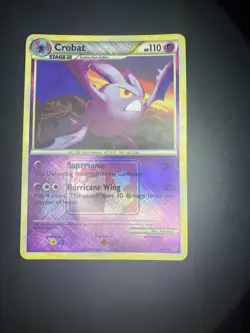 CROBAT 14/95 Unleashed LEAGUE PROMO Crosshatch Pokemon Card NM - Image 1