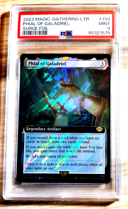 2023 Magic LTR The Gathering PHIAL OF GALADRIEL #793 Surge FOIL PSA 9 Mint rare - Image 1