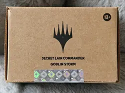 Magic The Gathering Secret Lair Commander Deck: Goblin Storm SEALED In Hand - Image 1