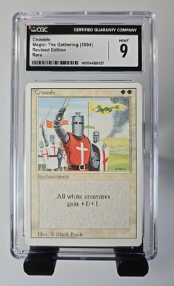 MTG Crusade Revised Rare CGC 9 Mint - Image 1