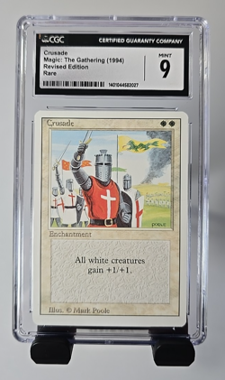 MTG Crusade Revised Rare CGC 9 Mint - Image 3
