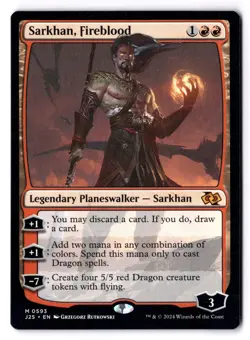 Sarkhan, Fireblood NM* Foundations Jumpstart ENGLISH 0593 mtg -UnltdCards - Image 1