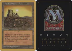 1x City of Brass (5th Edition) - Jakub Slemr - 1997 Light Play, English World Ch - Image 1