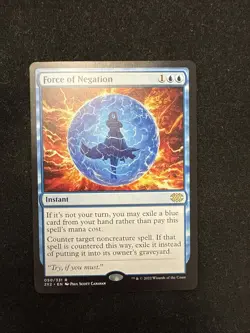 Magic: The Gathering Force of Negation Double Masters 2022 Rare Blue Instant EN - Image 1