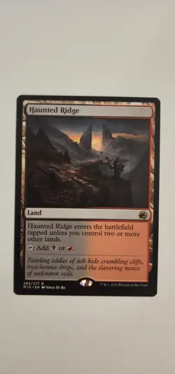 1x Haunted Ridge R Innistrad: Midnight Hunt 263 NM Near Mint Normal Printing Mtg - Image 1