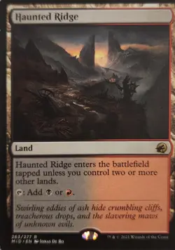 1x Haunted Ridge R Innistrad: Midnight Hunt 263 NM Near Mint Normal Printing Mtg - Image 2