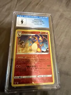 CGC 9 Charizard 025/185 SwSh04 Vivid Voltage Reverse Holo English 2020 - Image 1
